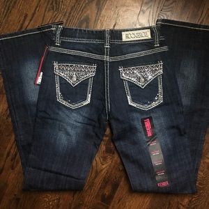 Rock & Roll Denim Mid Rise Bootcut Jeans